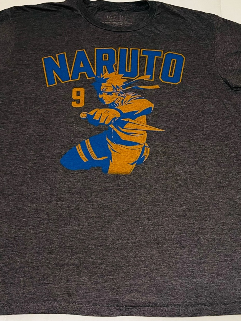 Naruto Graphic Short Sleeve Tee - Charcoal/Blue